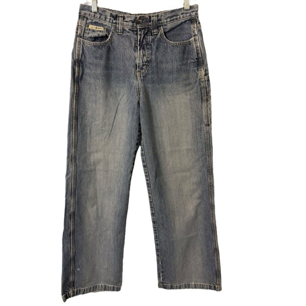 90’s L.E.I Denim Wide Leg Carpenter Jeans Sz 9 Grunge Punk Vintage